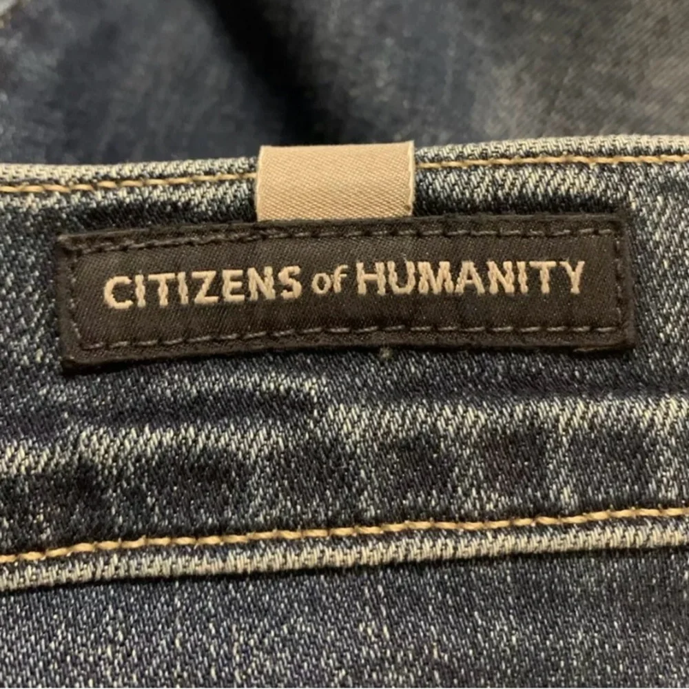 Citizens Of Humanity Jeans Women’s Blue 27 Rocket High Rise Skinny Raw Hem USA - Picture 6 of 11